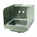 Advance Tabco Special Value Hand Sink , 7-3/4 in. side splashes wall model 9 in. wide x 9 in. front-to-back x 5 in 7-PS-23-ECSPNF-X